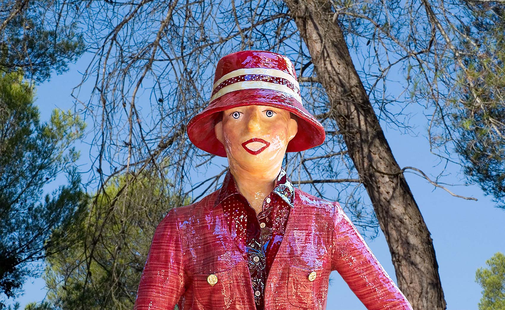 Cette sculpture contemporaine et moderne est en fibre de verre, elle fait parti de la colection Pop Art